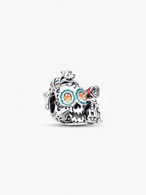 Pandora Disney Pixar Coco Miguel & Dante Skull Glow-in-the-dark Charm